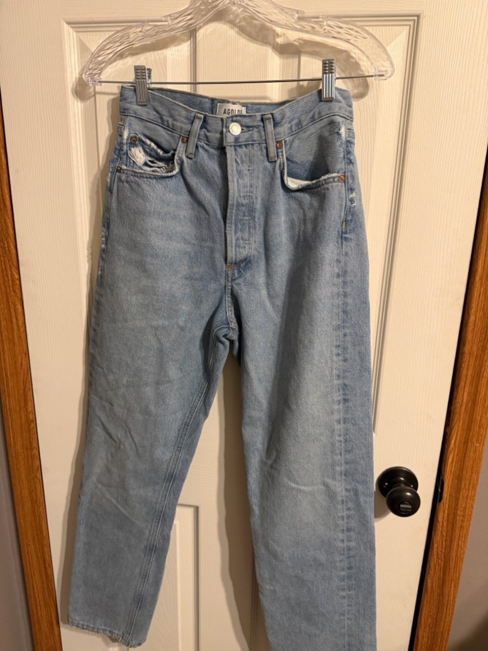 Agolde Light Wash Men's Relaxed Jeans